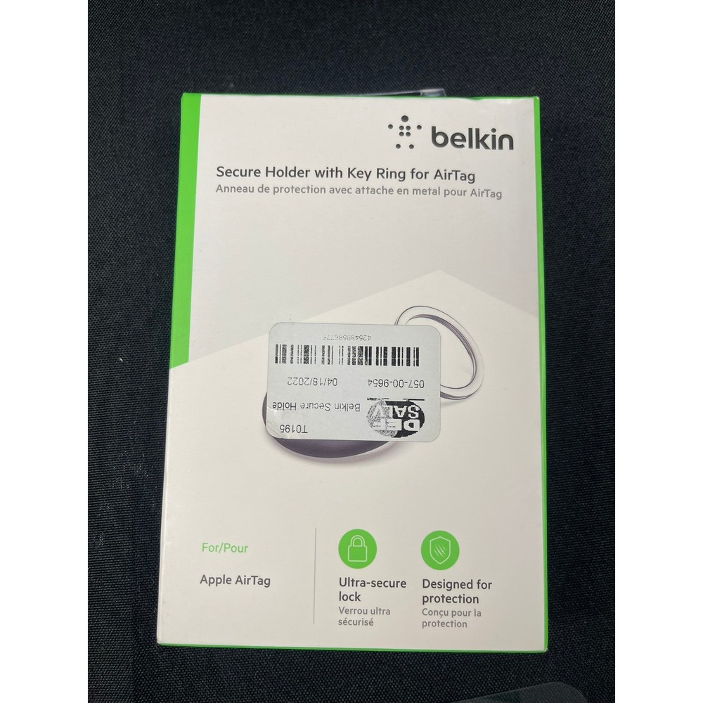 Belkin Secure Holder with Key Ring for Apple AirTag Purple F8W973